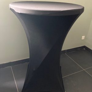 Table mange debout avec housse noire